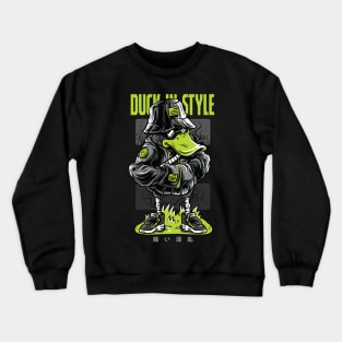 Gangster Duck Style Hip Hop Graffiti Rapper Crewneck Sweatshirt